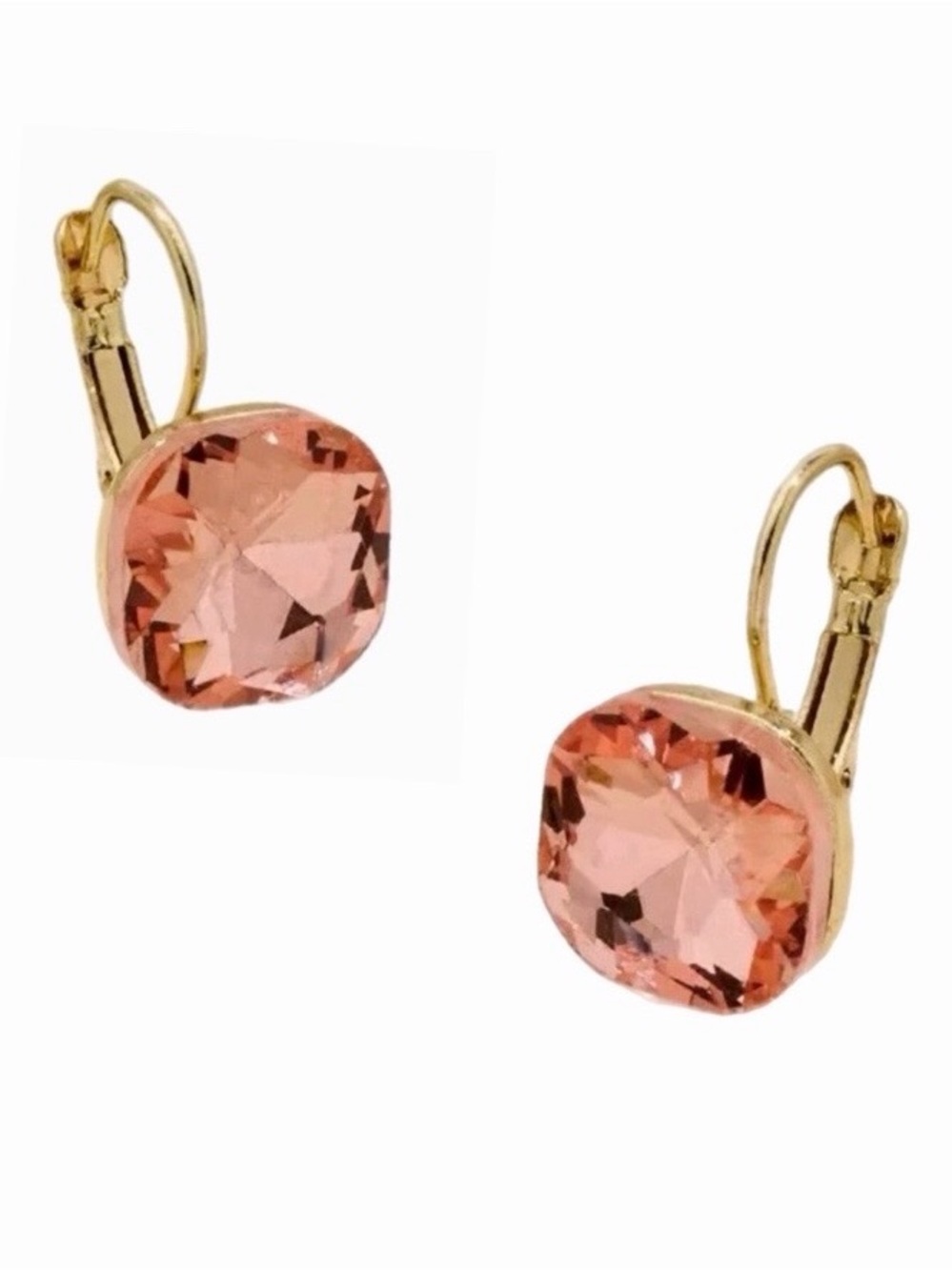 🍋2/$30 New Anthropologie Blush/Peach  Floating Crystal Earrings